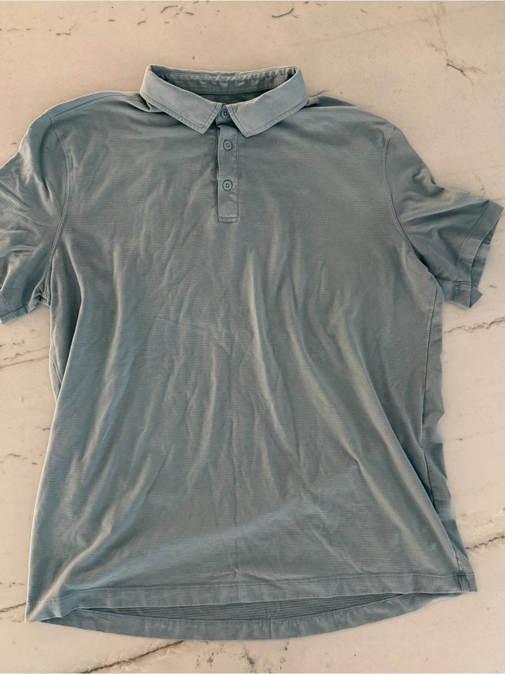 Lululemon Evolution Polo Shirt Gray Mens Medium M